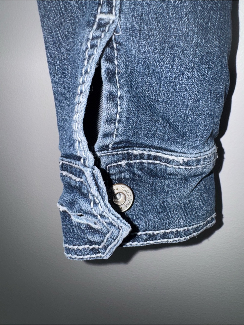 Maurices Blue Washed Denim Jacket - Picture 7 of 7